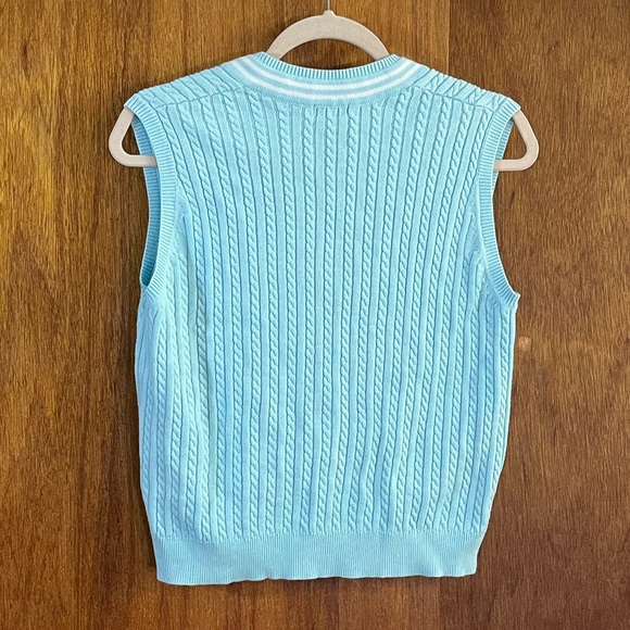 IZOD Light Blue Sweater Vest Sz S - Picture 2 of 3